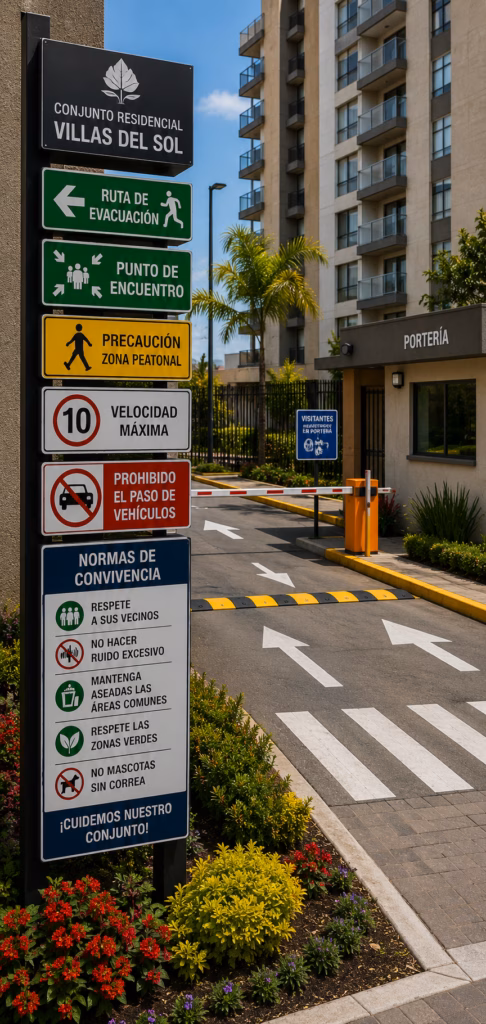 Senalizacion industrial conjunto residencial 1